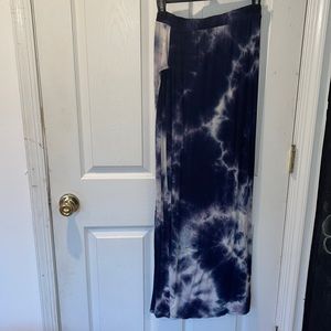 tie-dye High Legs Slit Skirt